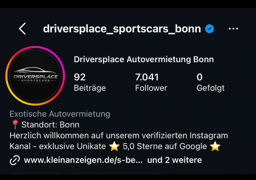 Drivers Place Sportscars Bonn